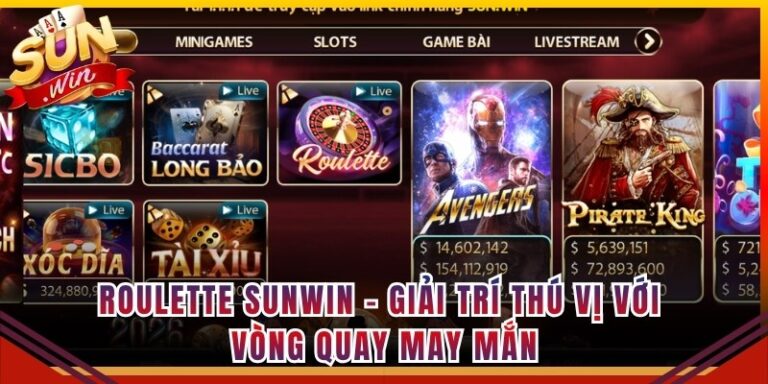 Roulette Sunwin - Giải Trí Thú Vị Với Vòng Quay May Mắn 1 Roulette Sunwin - Giải Trí Thú Vị Với Vòng Quay May Mắn