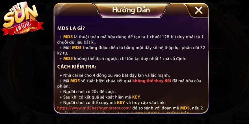 Tính năng MD5 hiện đại, xác minh đối chiếu kết quả minh bạch